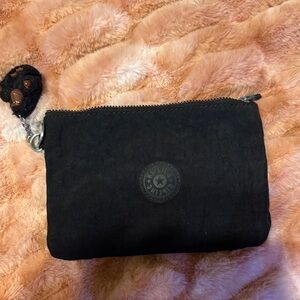 Kipling Black Wristlet with Keychain
